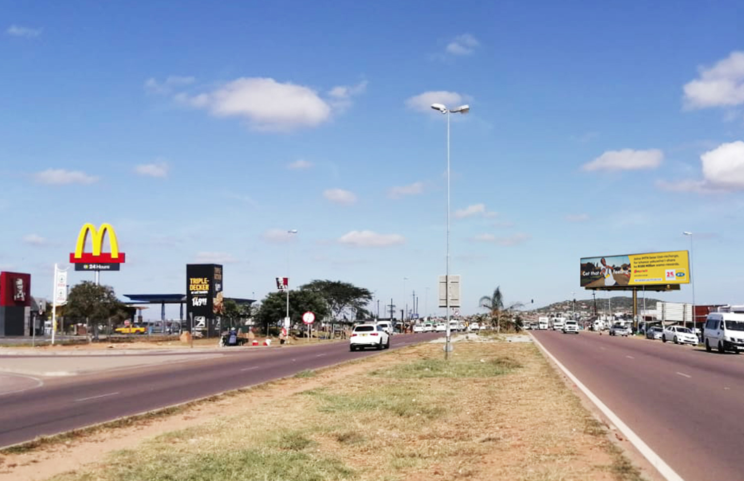Billboard advertising at Paledi Mall in Mankweng, Limpopo