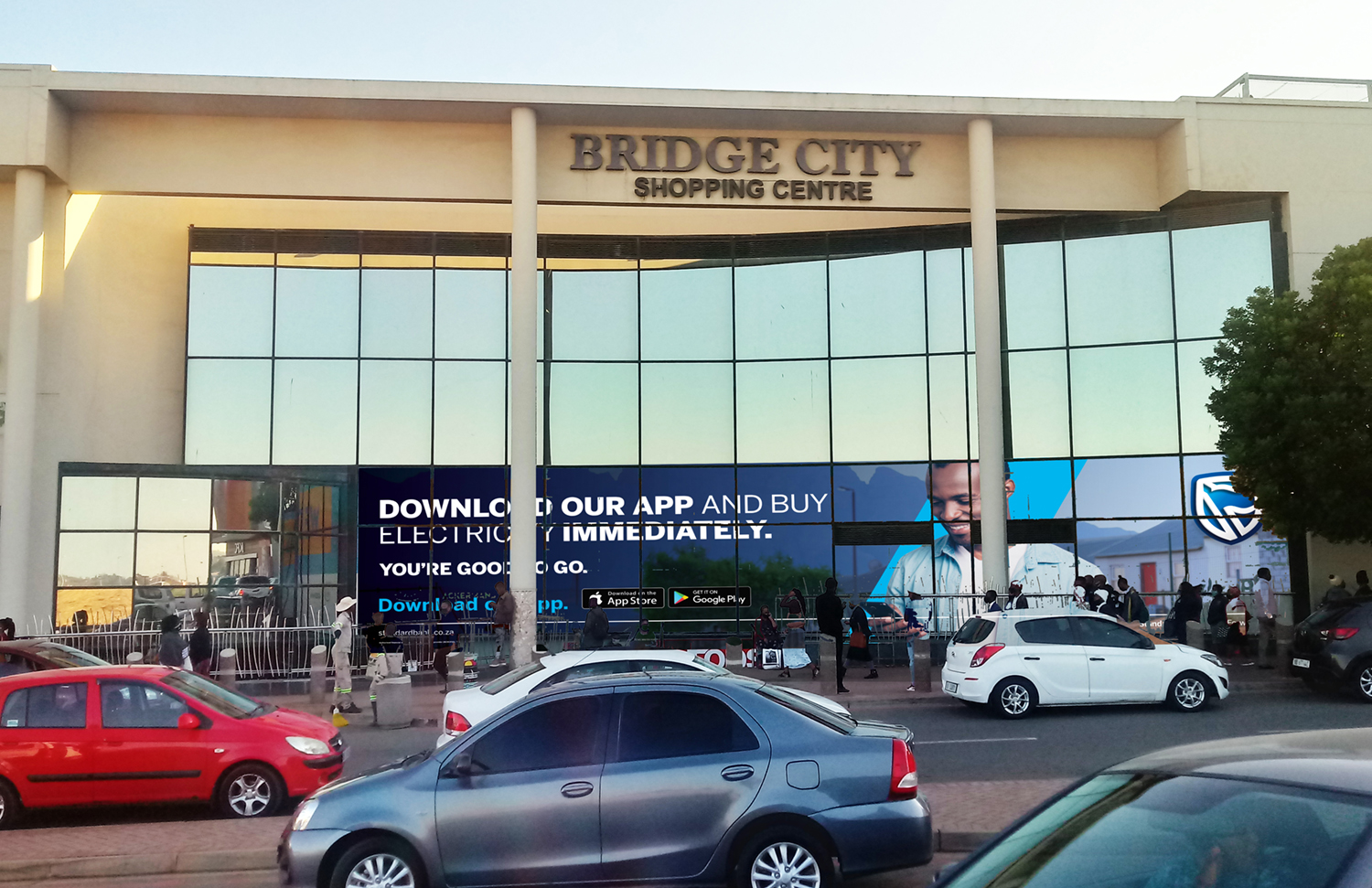 Window sign at Bridge City mall
