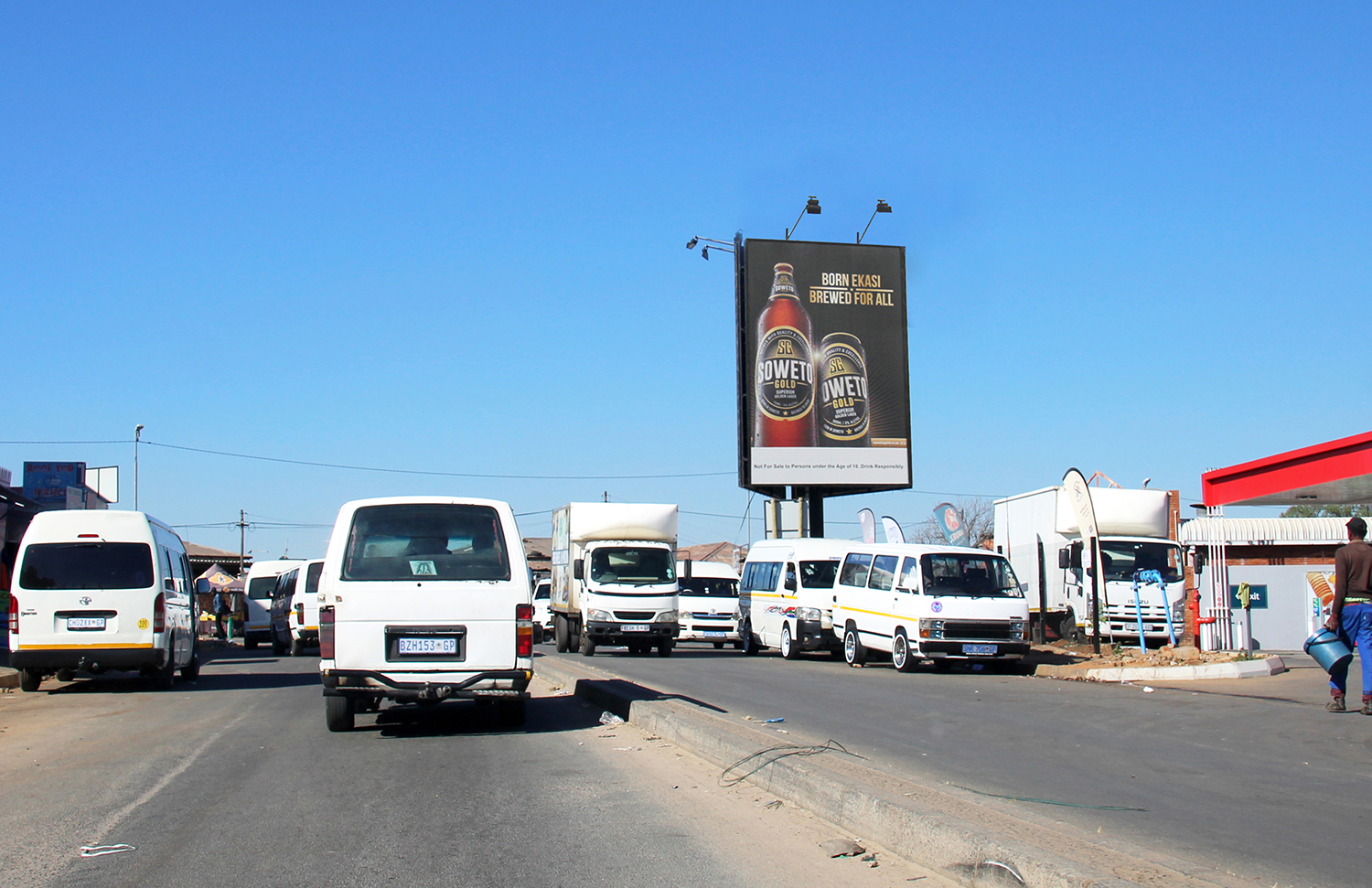 9x6 super sign at Alex Plaza, Alexandra Johannesburg Gauteng. Billboard at Alex Plaza Johannesburg Gauteng. Advertise at Alex Plaza Johannesburg.