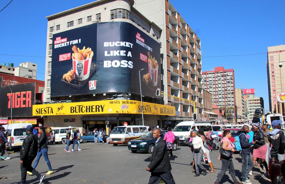 Billboards in Johannesburg CBD Mamela Media