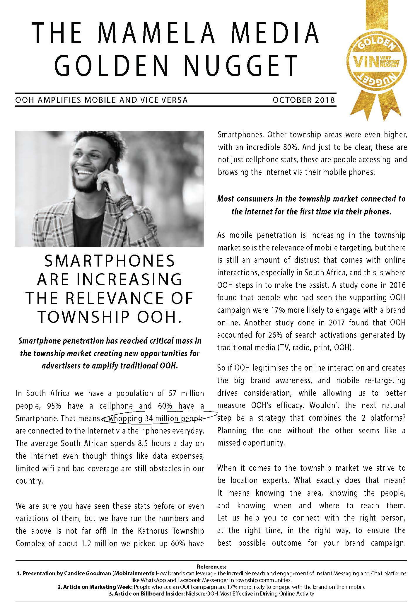 Township Smartphones. Are their smart phones in the Townships? How many smart phones in the township market?